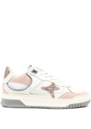 Ama Brand glitter-star sneakers - Neutrals