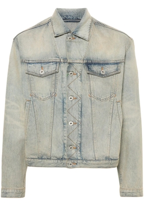 Kenzo Drawn Varsity denim jacket - Blue