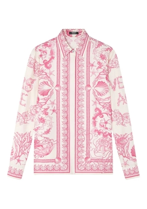 Versace Underwater Barocco-print shirt - Pink