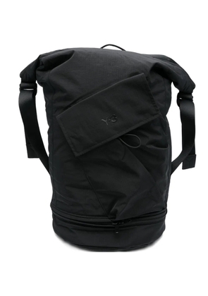 Y-3 logo backpack - Black