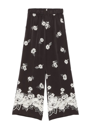 P.A.R.O.S.H. floral-print trousers - Brown