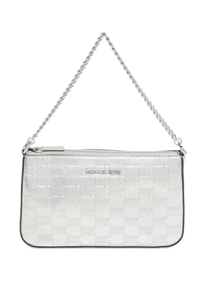 Michael Kors patterned crossbody bag - Silver