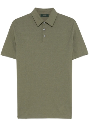 Zanone organic-cotton polo shirt - Green