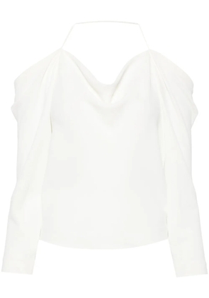 IRO Poani off-shoulder draped blouse - White