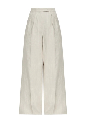 Max Mara Rauche pleated wide-leg trousers - Neutrals