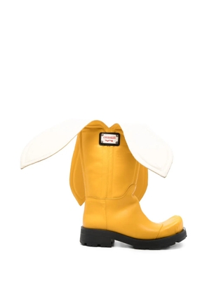 Charles Jeffrey Loverboy Banana Sheathed Moggies boots - Yellow