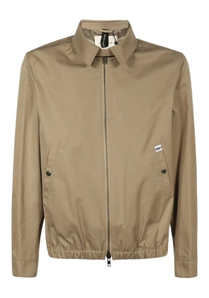 Mackintosh elasticated-bottom full-zip jacket - Neutrals