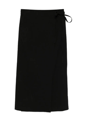 DUNST wrap-tie skirt - Black
