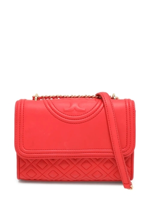 Tory Burch Fleming quilted leather cross body bag - Red