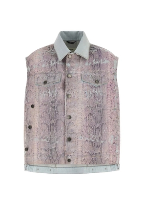 Haikure Janette denim vest - Purple