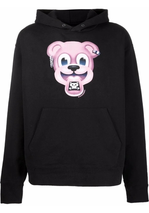 DOMREBEL cartoon-print cotton hoodie - Black