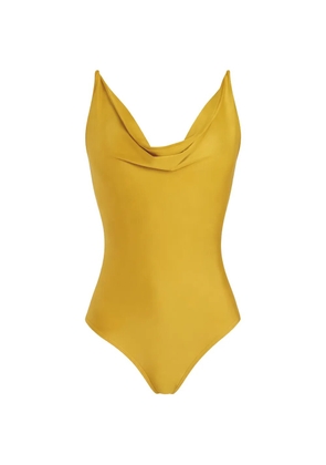 Lenny Niemeyer halter-draped swimsuit - Yellow