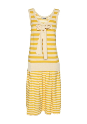 Sonia Rykiel Pre-Owned knit-striped skirt and top (set of two) - Yellow
