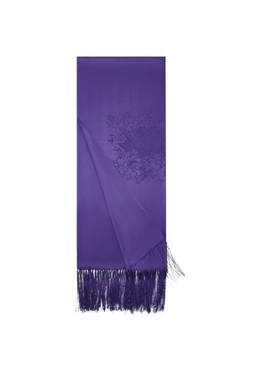 Shanghai Tang Tang fringed scarf - Purple