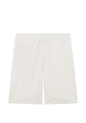 GCDS monogram-patterned shorts - White