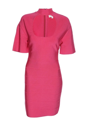 Hervé Léger Pre-Owned bodycon dress - Pink
