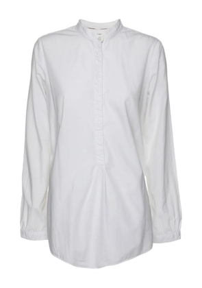 Burberry Pre-Owned Brit long-sleeve cotton blouse - White