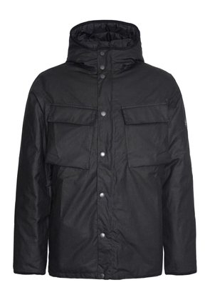 Barbour chest-pocket waxed jacket - Black