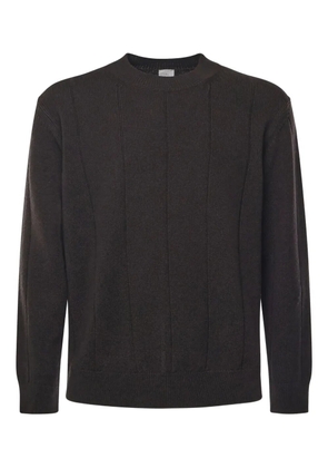 Eleventy ribbed crew-neck sweater - Black