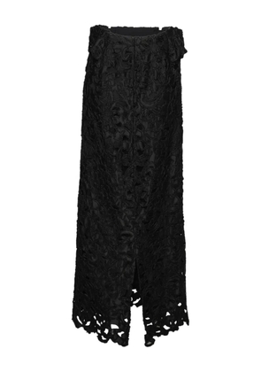 Toga strapless embroidered dress - Black