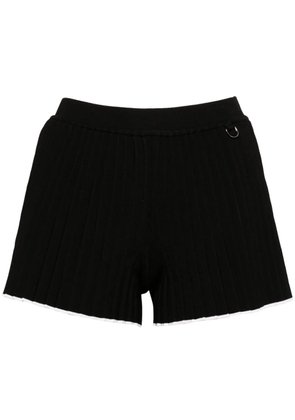 Jacquemus Le Short plissé knitted shorts - Black