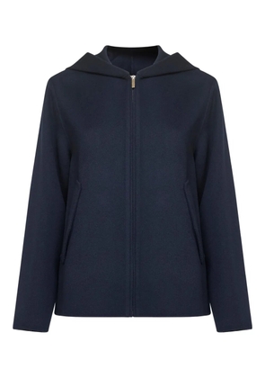 'S Max Mara Roland hooded zip coat - Blue