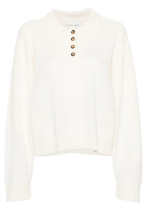 LouLou de Saison Homere polo sweater - White