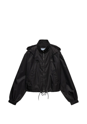 Prada hooded zip-up jacket - Black