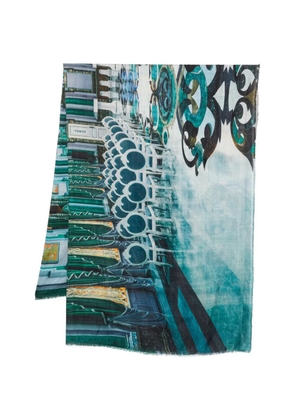 Faliero Sarti printed scarf - Blue
