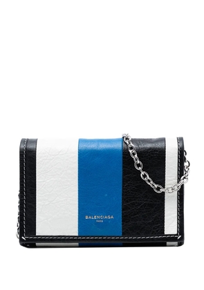 Balenciaga Pre-Owned 2018 Lambskin Bazar crossbody bag - Blue