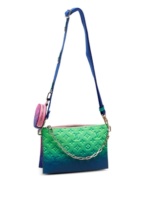 Louis Vuitton Pre-Owned Trio BleuRose Monogram Taurillon Illusion cross body bag - Blue