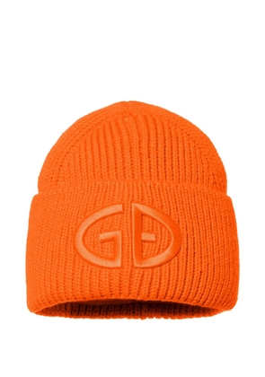 Goldbergh Valerie ribbed beanie hat - Orange