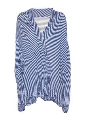 Marina Rinaldi knit striped cardigan - Blue