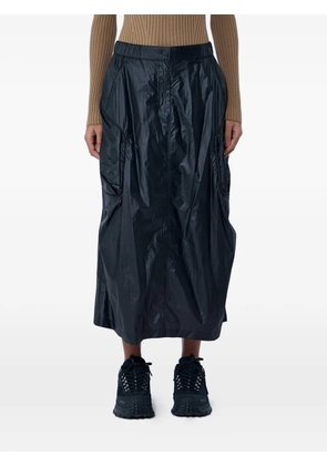 Moncler crinkled-effect cargo skirt - Black