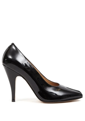 Maison Margiela Tabi 110mm patent-leather pumps - Black