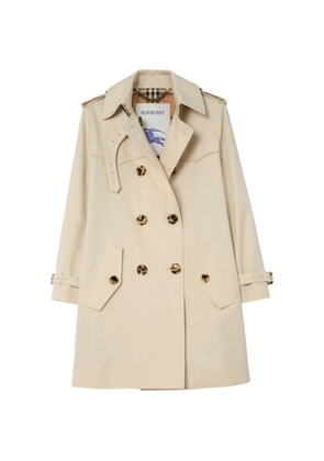 Burberry short Summerside gabardine trench coat​ - Neutrals