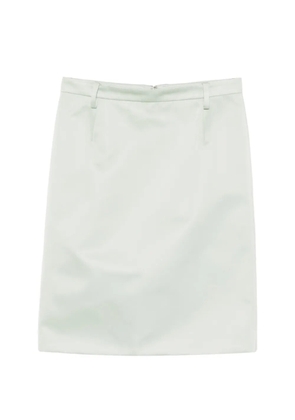 Nº21 zip-fastening skirt - Green