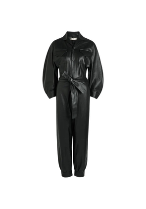 Skiim Ophelia collared belted jumpsuit - Black