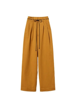 TWINSET pleated high-waisted trousers - Brown