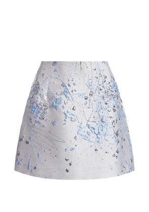 Mia Peculiar brocade mini skirt - Grey