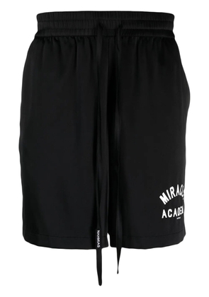 Nahmias graphic-print silk shorts - Black