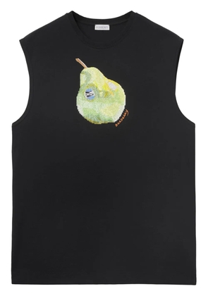 Burberry pear-print cotton tank top - Black