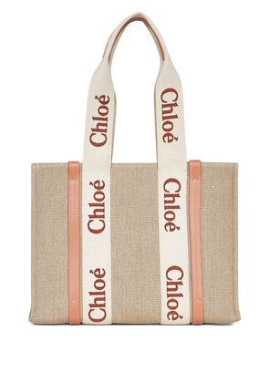 Chloé medium Woody tote bag - Neutrals