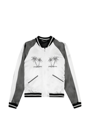 Palm Angels palm tree embroidered jacket - White