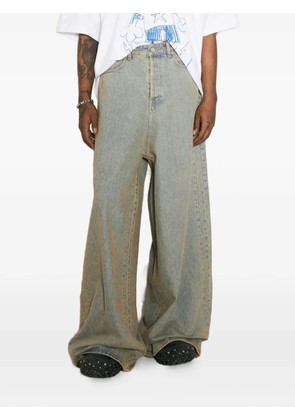VETEMENTS faded wide-leg jeans - Blue