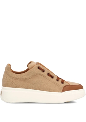 Max Mara water-repellent cashmere sneakers - Brown