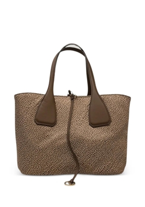 Borbonese printed shoulder bag - Brown