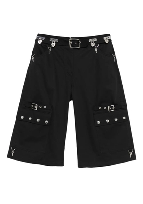 Chopova Lowena charm-detail cargo shorts - Black