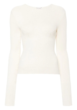 Magda Butrym long-sleeve ribbed jumper - Neutrals