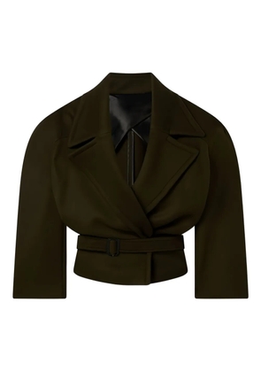 Stella McCartney cropped belted jacket - Green